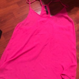 Hot pink racerback tank